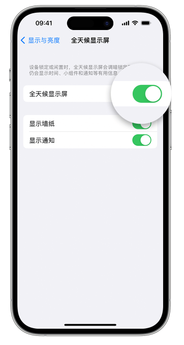 泰顺苹果14维修店分享如何自定义 iPhone 14 Pro 常亮显示屏 