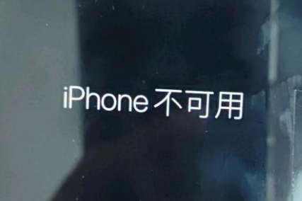 泰顺苹果服务网点分享锁屏界面显示“iPhone 不可用”如何解决 