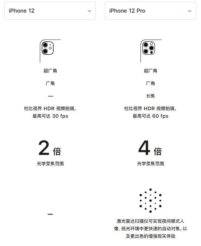 泰顺苹果手机维修分享苹果 iPhone 12 与 iPhone 12 Pro 选哪款 